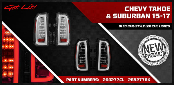 Recon OLED Tail Light Assembly (MPN: 264277CL)