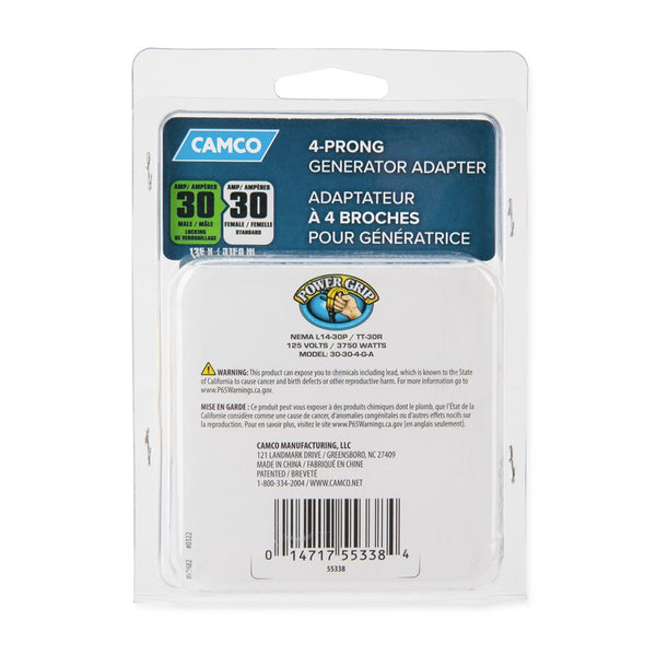 Power Cord Adapter for Generators (MPN: 55338)