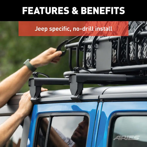 Aries Jeep Roof Rack Cross Bars (MPN: 2070450)