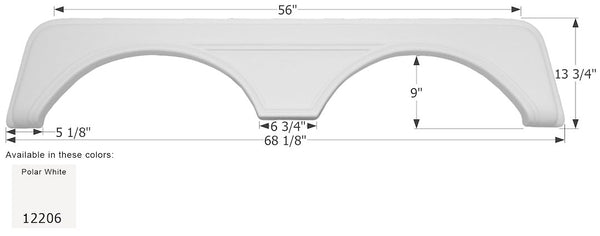 Icon Fender Skirt For Tandem Axle (MPN: 12206)