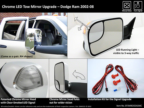 ProEFX Exterior Towing Mirror (MPN: EFXMRDOD02MC)
