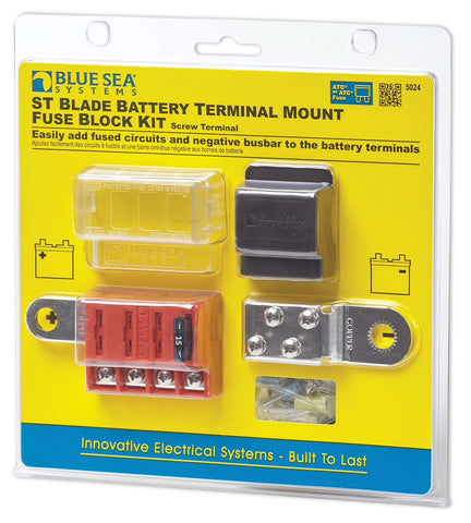 Blue Sea Fuse Block 32 Volt DC (MPN: 5024-BSS)