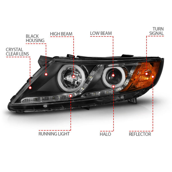 AnzoUSA Headlight Assembly (MPN: 121460)