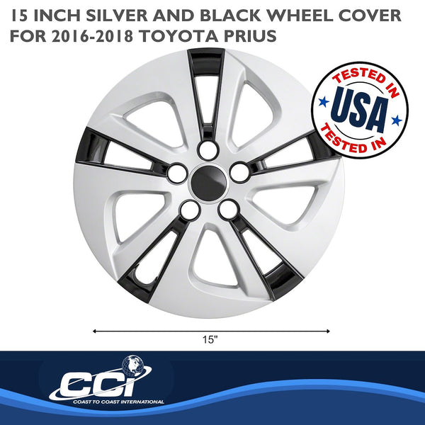 Coast To Coast 15 Inch Wheel Cover Set (MPN: IWC51615SB)