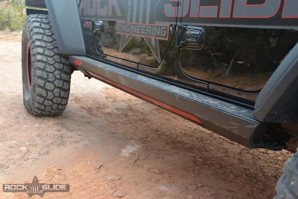 Rock Slide Engineering Rocker Panel Guard (MPN: AX-SS-SP-JL4)