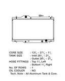 CSF Aluminum Radiator (MPN: 7000)