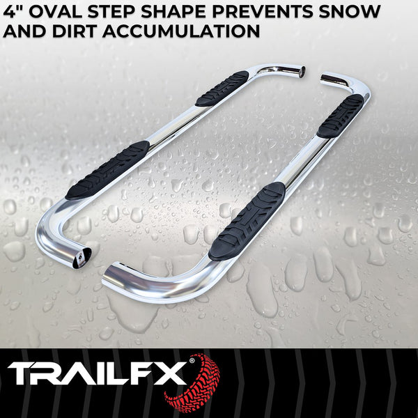 TrailFX 4 Inch Oval Tube Side Steps (MPN: A1011S)