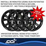 Coast To Coast Impostor Wheel Skin 17 Inch Gloss Black (MPN: IWCIMP381BLK)