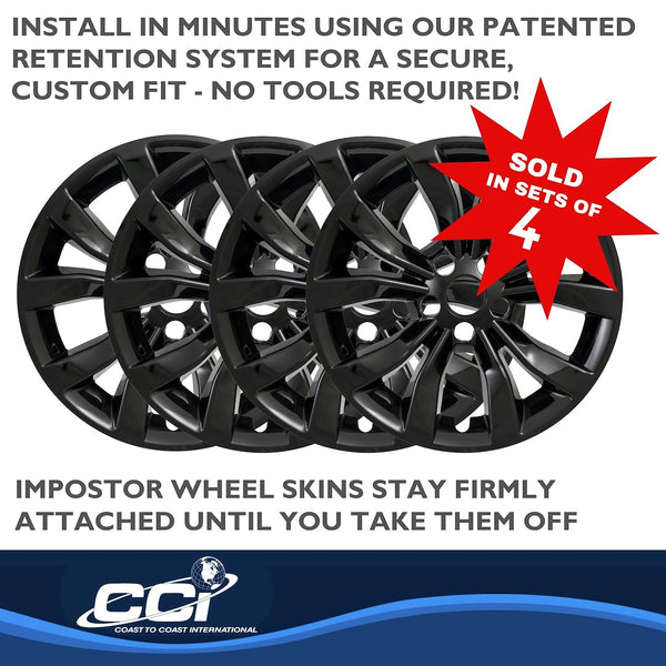 Coast To Coast Impostor Wheel Skin 17 Inch Gloss Black (MPN: IWCIMP381BLK)