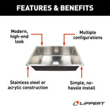 Better Bath Single Bowl Square Sink (MPN: 385313)