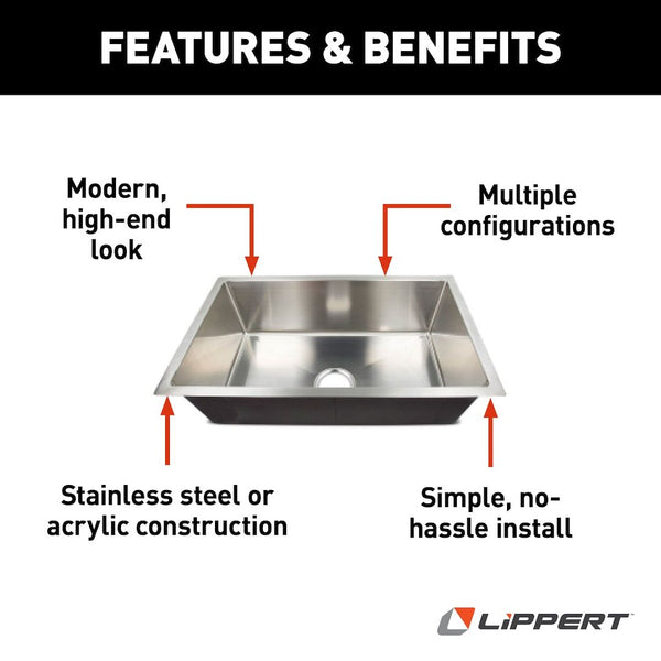 Better Bath Single Bowl Square Sink (MPN: 385313)