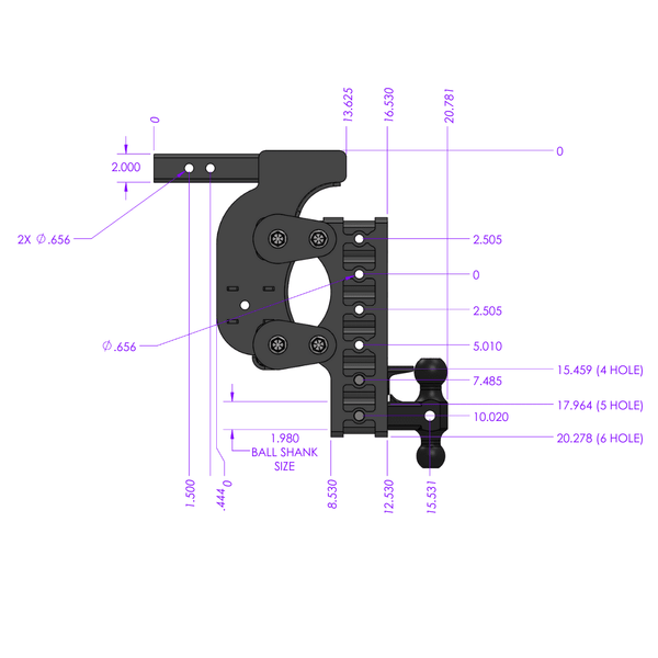 Gen-Y Hitch Torsion-Flex Trailer Hitch Ball Mount (MPN: GH-1226)