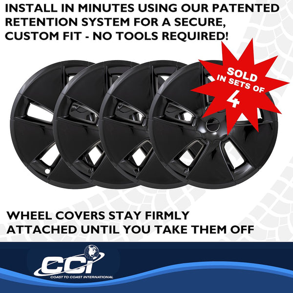 Coast To Coast Wheel Cover Set (MPN: 56518BLK)