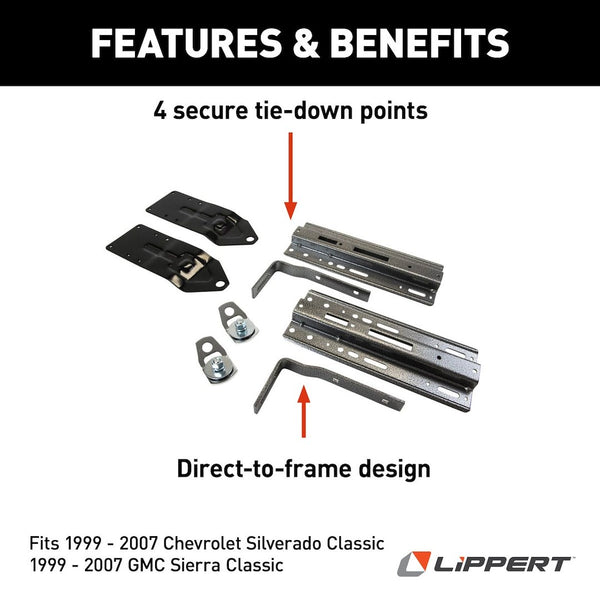 Happijac Frame Mount Tie Down System (MPN: 182906)