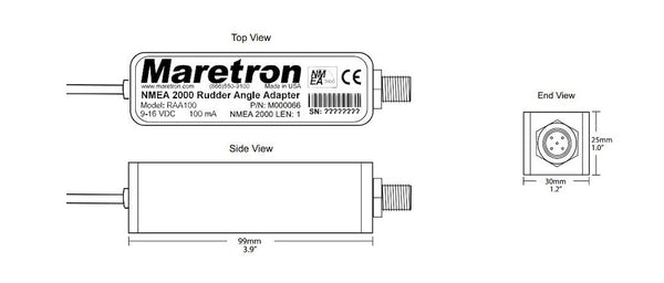 Maretron Rudder Angle Sensor Adapter (MPN: RAA100-01)