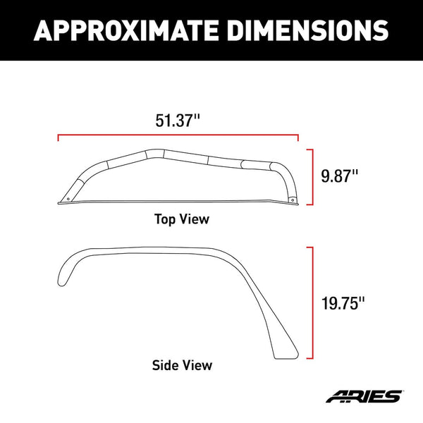 Aries Jeep Fender Flares (MPN: 1500211)