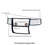 Black Horse Grille Guard Kit (MPN: 17GT27MA-PLFR)