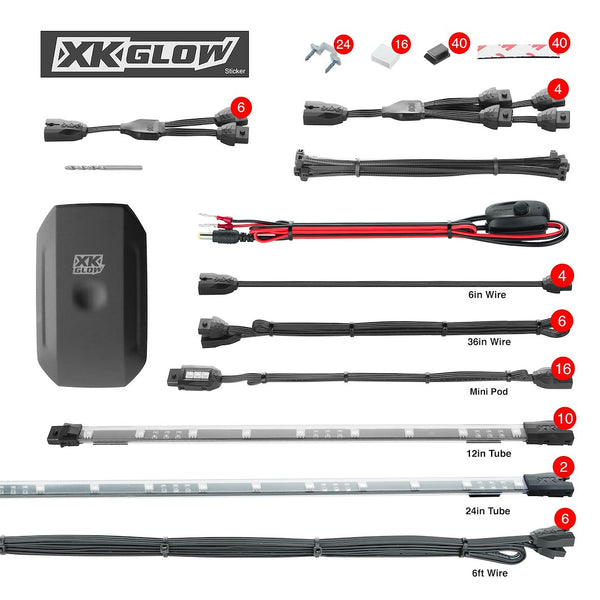 XK Glow Underbody Light Kit (MPN: XK-UTV-STA)