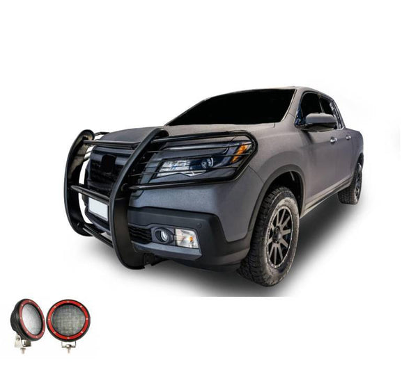 Black Horse Grille Guard Kit (MPN: 17H01MA-PLFR)