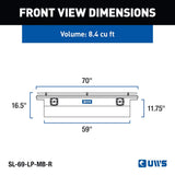 UWS Crossover Low Profile Tool Box (MPN: SL-69-LP-MB-R)