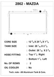 CSF Aluminum Radiator (MPN: 2862)