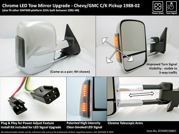 ProEFX Exterior Towing Mirror (MPN: EFXMRCK88EC)