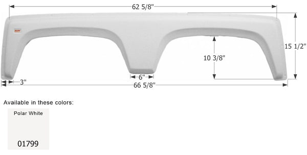 Icon Fender Skirt for Tandem Axle RVs (MPN: 01799)