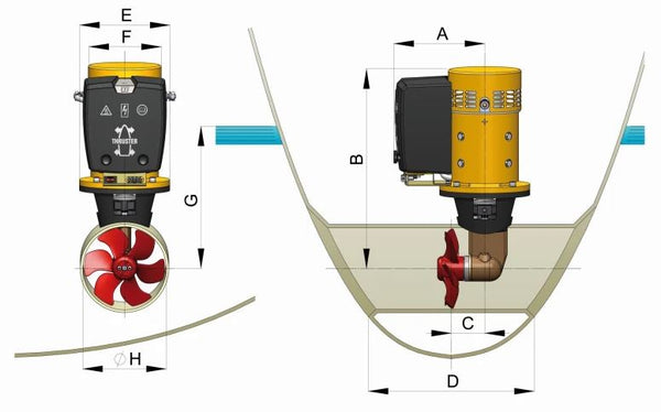 Vetus Electric Bow Thruster (MPN: BOW5512D)