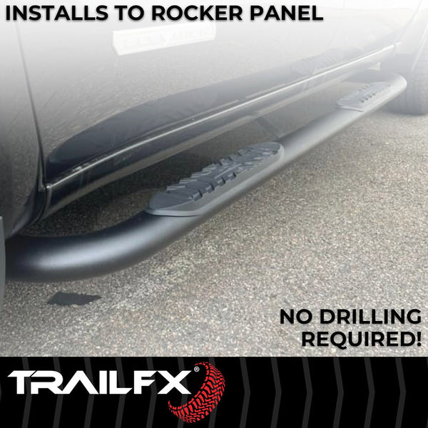 TrailFX 4 Inch Oval Tube Side Steps (MPN: A1018T)