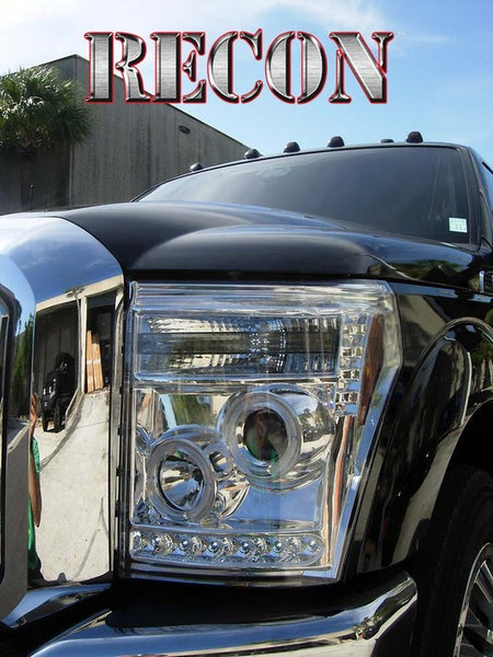 Recon Projector Headlights For Ford Superduty (MPN: 264272CLCC)