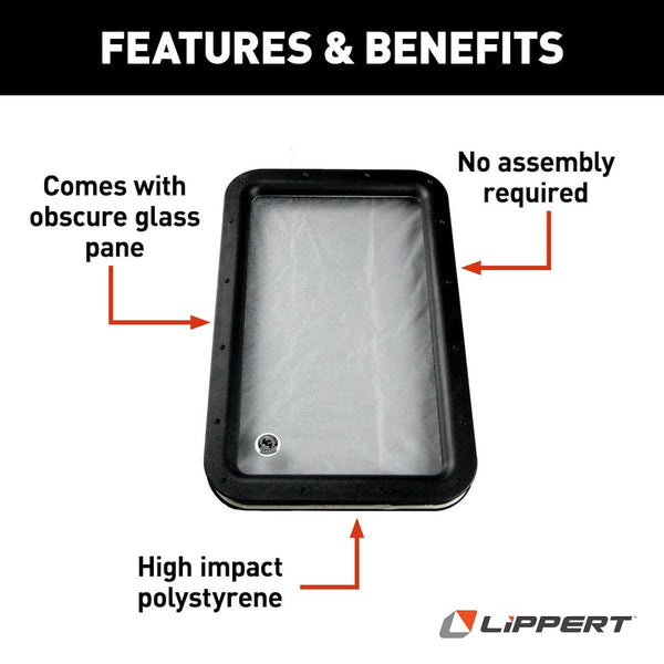 Lippert Components Entry Door Window Frame (MPN: 363370)