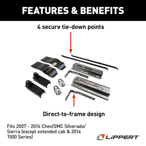 Happijac Frame Mount Tie Down System (MPN: 182905)