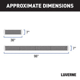 Luverne Grip Step Black Aluminum Running Board (MPN: 415100-401744)