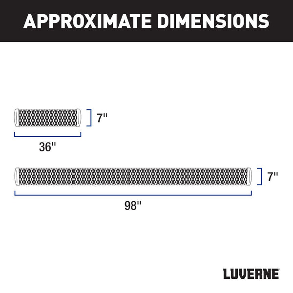 Luverne Grip Step Black Aluminum Running Board (MPN: 415100-401744)