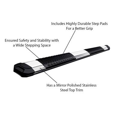 Black Horse Off Road Cutlass Running Board (MPN: RN-GMSIL-85-19)