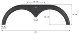 Icon Fender Skirt for Tandem Axle RVs (MPN: 16293)