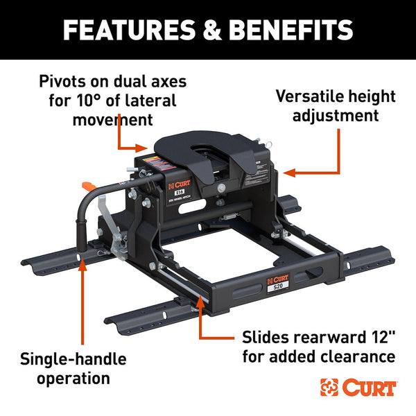 CURT E16 Fifth Wheel Trailer Hitch (MPN: 16616)