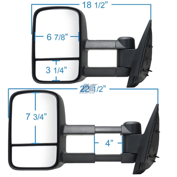 K-Source Exterior Towing Mirror Set (MPN: 62077-78G)