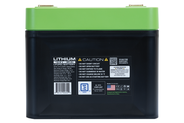 Expion 360 Lithium Iron Phosphate Battery (MPN: EX-G24-60C)
