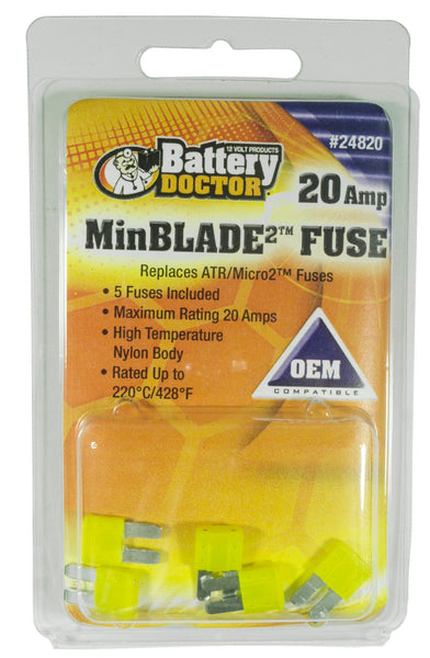 WirthCo MinBlade2 Yellow Blade Fuse (MPN: 24820)