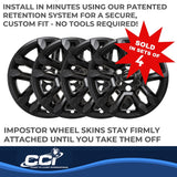 Coast To Coast Impostor Wheel Skin 18 Inch (MPN: IMP502BLK)