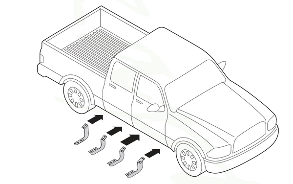 Raptor Series Running Board Component (MPN: RB-0403-BK)