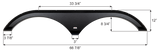 Icon Fender Skirt for Tandem Axle RVs (MPN: 16088)