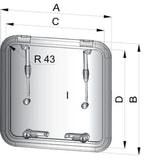 Vetus Altus Ventilation Hatch (MPN: ALT2626SL)