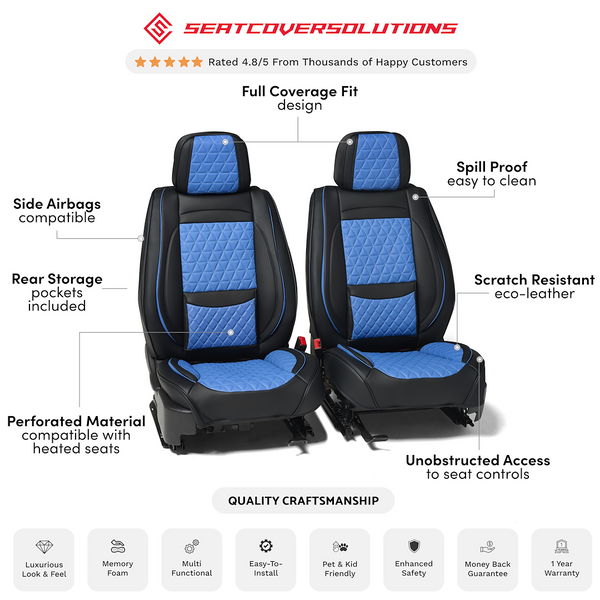Seat Cover Solutions Luxury Bucket Seat Covers (MPN: FFFBB)