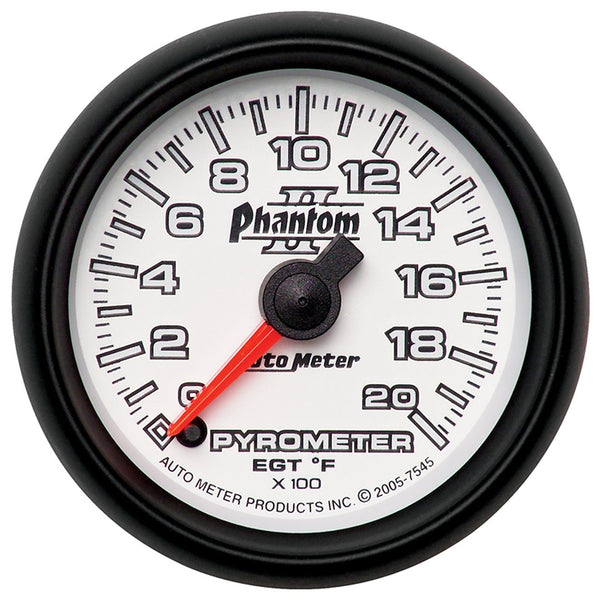 AutoMeter Gauge Pyrometer Phantom II (MPN: 7545)
