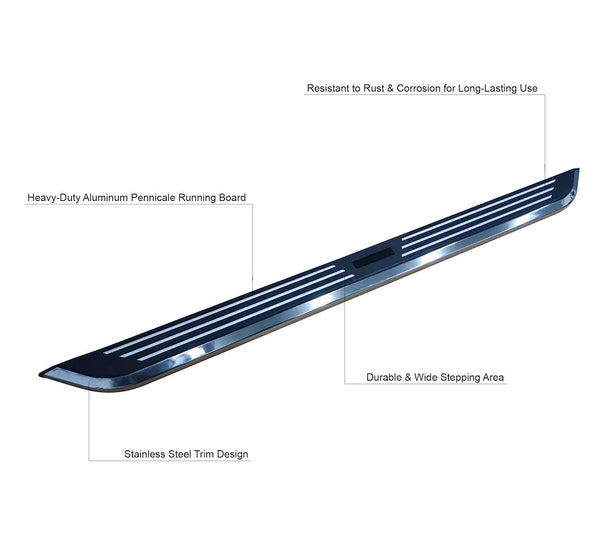 Black Horse Off Road Running Board (MPN: PIT870)