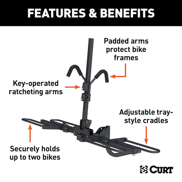 CURT Tray-Style Bike Rack (MPN: 18085)