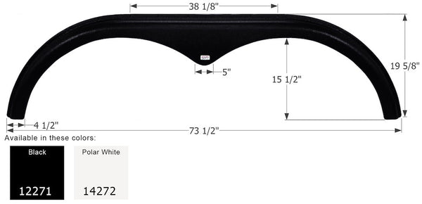 Icon Fender Skirt for Tandem Axle (MPN: 14272)