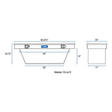 UWS Crossover Deep Angled Tool Box (MPN: TBSD-60A-BLK)
